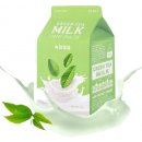 Pleťová maska A'Pieu Green Tea Milk One-Pack maska s extraktom zo zeleného čaju 21 g