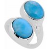 Nefertitis Larimar prsteň striebro Ag 925 54873 - 55 mm (US 7,5), 6,1 g