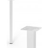 Walteco Nábytková noha hranatá 25x25x500mm, biela Množstvo: 1 ks , 50181