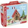 Jeujura Drevená stavebnica 90 ks Vianočná chata