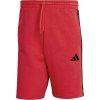 adidas 3 STRIPES FL SHORTS Červená Čierna