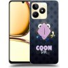 Picasee silikónový čierny obal pre Realme C53 - COONDA chlupatka - tmavá
