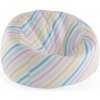 Sablio Sedací vak Cocoon Trojfarebné pruhy - 75 x 45 x 35 cm