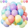 FAREBNÉ PASTELOVÉ LATEXOVÉ BALÓNY 50 KUSOV 12 palcov veľké 35 cm PASTELOVÉ