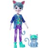 Mattel Enchantimals Glam Party Panenka a zvířátko - kocour Cole Cat & Claw