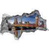 Fototapeta diera na stenu 3D Thames london 95x73 cm