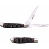 Cold Steel FL-MTRPR-J MINI TRAPPER JIGGED vreckový nôž s 2 čepeľami, hnedá, kosť