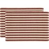 Podtácky pod taniere Statement pruhované 33 x 48 cm červené 2 ks