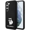 Karl Lagerfeld KLHCS23MSNCHBCK čierne tvrdé silikónové puzdro Choupette pre Samsung Galaxy S23+