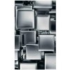 DIMEX | Vliesové fototapety na stenu 3D metalové kocky MS-2-0285 | 150 x 250 cm | metalická, čierna + Vliesová fototapeta na stenu DIMEX 3D metalové kocky MS20285 v rozmere 375 x 250 cm