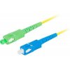 LANBERG optický patch cord SM SC/APC-SC/UPC simplex 3m LSZH G657A1 průměr 3mm, barva žlutá FO-SASU-SS21-0030-YE Armac
