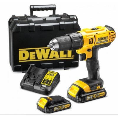 DeWALT DCD776C2 Aku príklepová vŕtačka / skrutkovač XR (42Nm/18V/2x1,3Ah) kufor