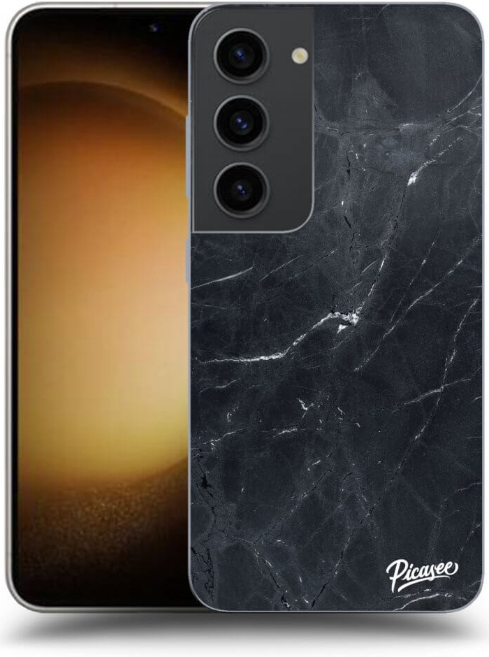 Púzdro Picasee silikónové Samsung Galaxy S23 5G - Black marble čierne