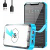 SOLÁRNA POWERBANKA 30000 mAh IP67 BEZDRÔTOVÁ LED PREMIUM