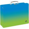 Karton P+P Detský kufrík hranatý A4 OXY GO Ombre blue-green