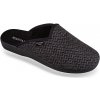 608-C50 MJARTAN-Vzorované papuče - šedo-čierne Veľkosť: 45