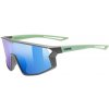 uvex športové okuliare skyryse jr. grey-green matt/mirror blue s3