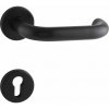 HOPPE Paris interiérová kľučka Povrch: F9714M čierna matná, Prevedenie: PZ (vložkový zámok)