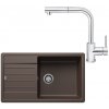 SET645 - Gránitový drez Blanco Legra XL 6 S káva + Kuchynská batéria Rosan Zerro JZ38601 chróm
