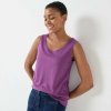 Blancheporte Jednofarebný top so širokými ramienkami fialová 036