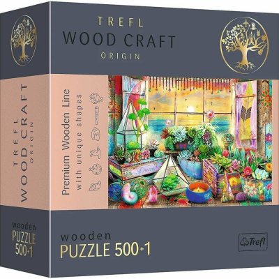Trefl Drevené puzzle 501 - Dom na pláži 20166