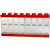 LEGO® Zberateľská skrinka na 16 minifigúrok Červená farba