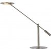 Lucide 19666/09/12 Stolová lampa ANSELMO LED 9W, 3000K, 640lm, IP20, satinovaný chróm