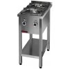 KROMET Voľne stojaci plynový varič 2-horák, 400x700x850 mm | KROMET, 000.KG-2M