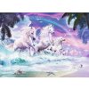 RAVENSBURGER Puzzle Jednorožci na pláži XXL 150 dílků