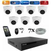 Amiko IP 7 kamerový set, Manual Zoom, 5Mpix, Dome (1505K7) (Amiko)