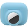 Silikónové puzdro Resistant 2 v 1 modré – Apple AirPods Pro + Apple AirTag