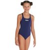 Dievčenské plavky arena Performance Girls' Solid Team Swim Pre navy veľkosť 2-3 / 98cm