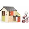 Set kozmetický stolík pri domčeku My Beauty Dressing Table Smoby s kuchynkou a elektronickým zvončekom