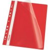 Rýchloviazač, s eurodierovaním, PP, A4, ESSELTE, červený
