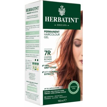 Herbatint permanentná farba na vlasy medená blond 7R 150 ml