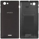 Náhradný kryt na mobilný telefón Kryt Sony Xperia J ST26i zadný čierny