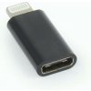OEM Gembird adaptér USB-C (F) na Lightning 8pin (M), čierny A-USB-CF8PM-01