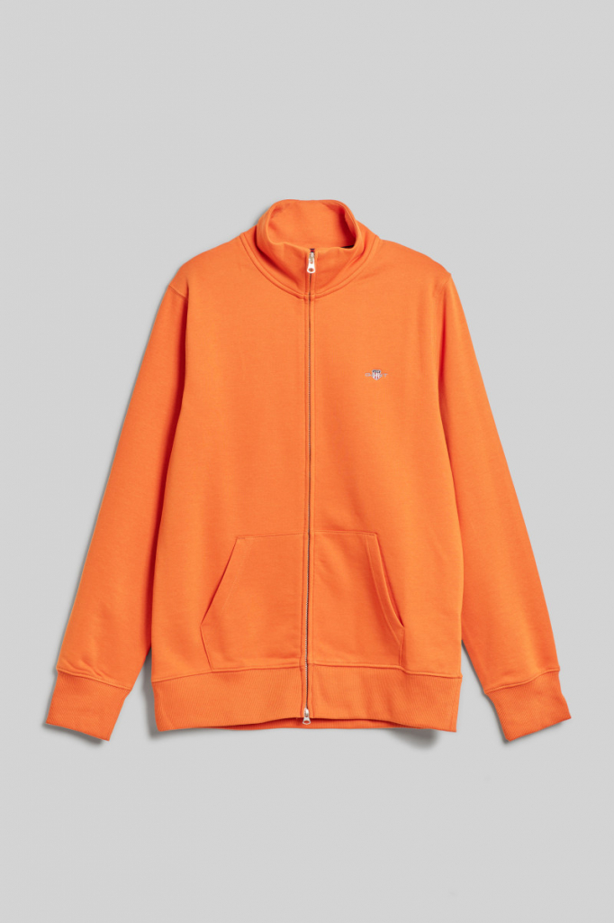 GANT REG SHIELD FULL ZIP SWEAT oranžová