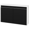 Dreja Nízka kúpeľňova skrinka VISIT SND2 80 - N01 Biela lesk / Úchytka T34 - nerez / M17 Čierna mat