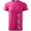 Hory bicykel úsmev - Klasické pánske tričko vyššej gramáže - XL ( Purpurová )