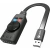 C-TECH Zvuková karta SC-7Q, 7.1 surround sound, audio switch