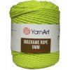 Špagát Macrame Rope 5 MM Neónovo zelená 801