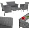 Súprava záhradného nábytku z umelého ratanu Iso Trade sivá 4-dielna