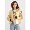 ALPHA INDUSTRIES Dámska bunda Hooded Puffer NASA - gold (128007/145)