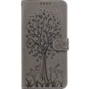 Peňaženkové puzdro Embossing Pattern Strom a jeleň sivé – Motorola Moto G60