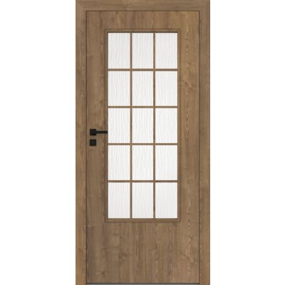 Interiérové dvere DRE – Standard 30s Bezfalcové Šírka dverí: 80 cm, Orientácia: Pravé, Výplň: Dierovaná drevotrieska