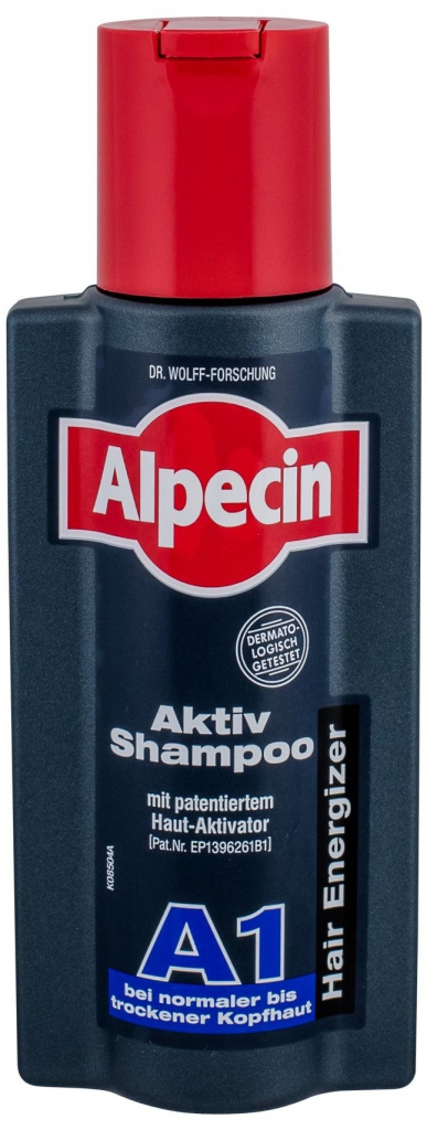 Alpecin Hair Energizer Aktiv Shampoo A1 aktivačný šampón pre normálnu až suchú pokožku hlavy 250 ml