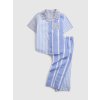 GAP Baby pruhované pyžamo Modrá 18-24M Modrá Modrá