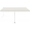 vidaXL markíza automatická 450x350 cm krémová
