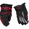 Hokejové rukavice CCM JetSpeed FT8 Black/Red Senior 15 palcov